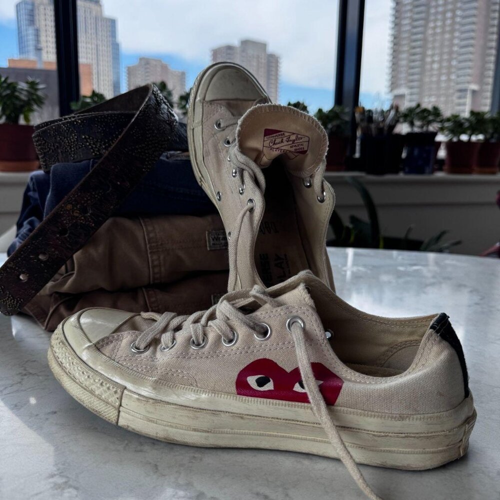 Comme des Garcon CDG Converse Chuck Taylor All-Star Low White